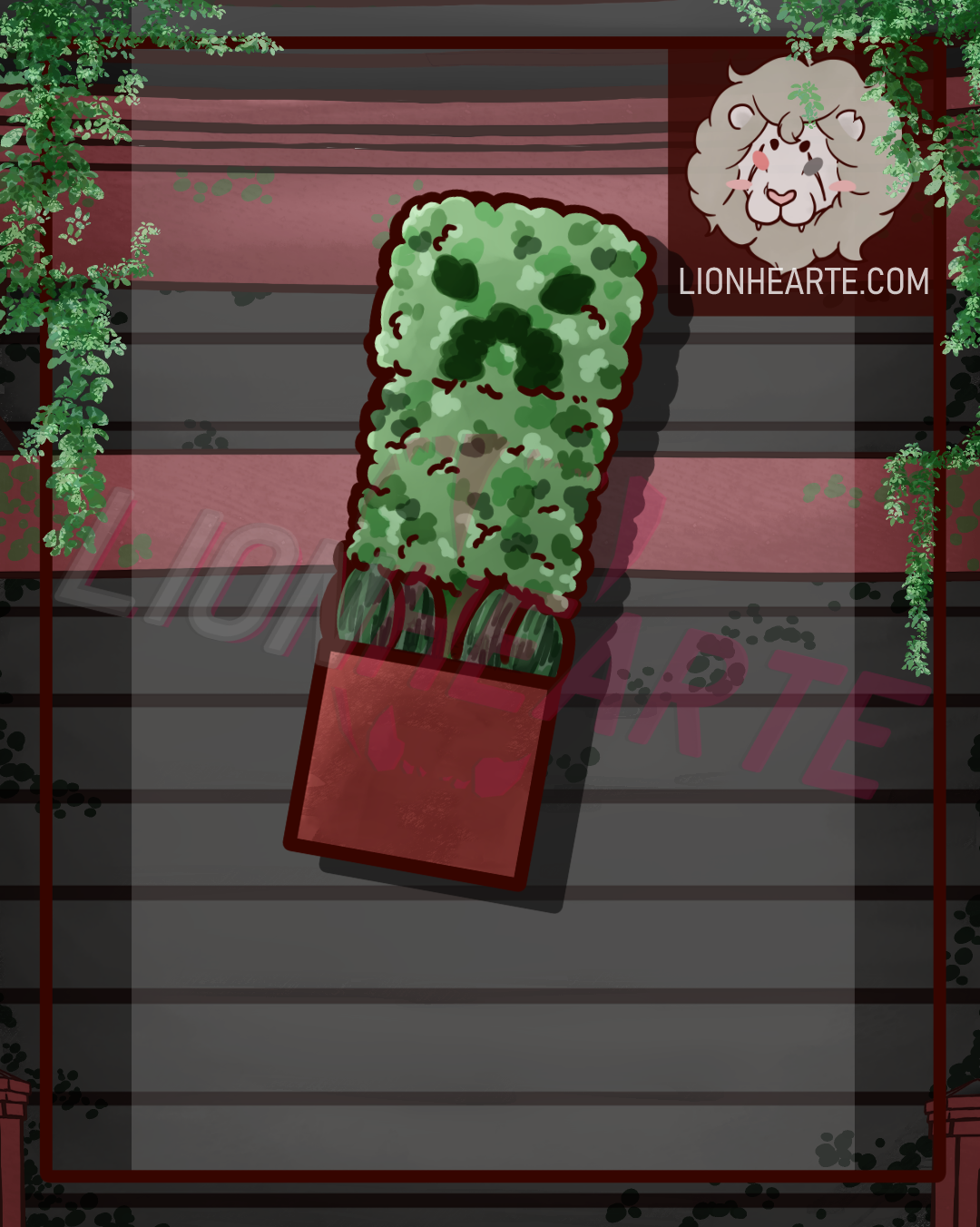 MC Creeper Tropiary Vinyl Sticker