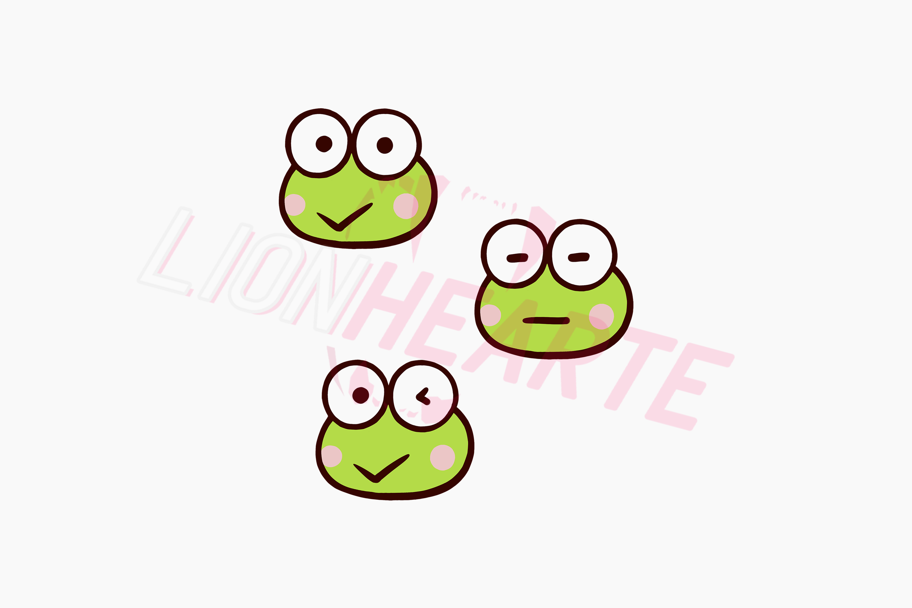 Whimsical Keroppi Winks Sticker