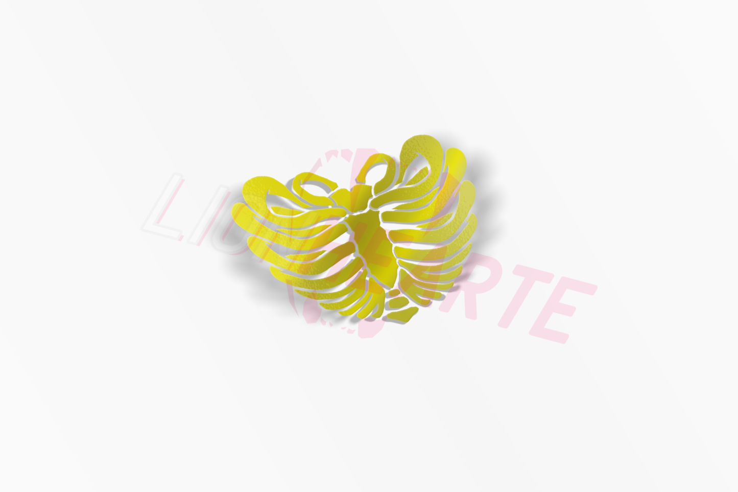Ribcage Heart Decal