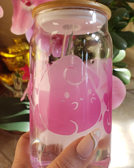 Color Changing Cleffa, Clefairy, Clafable Glass Cup (16 oz)