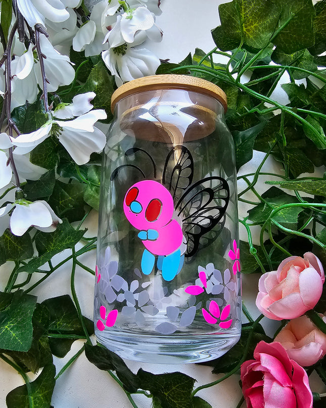 Color Changing Butterfree Glass Cup (16 oz)