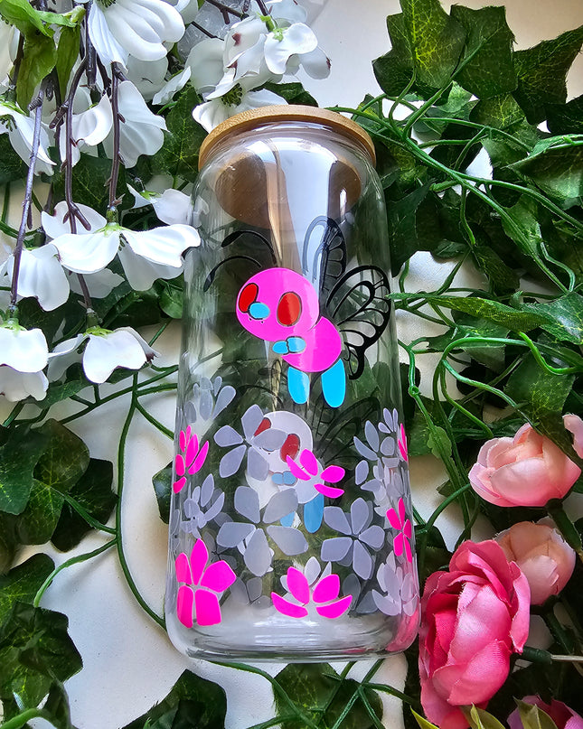 Color Changing Butterfree Glass Cup (20 oz)