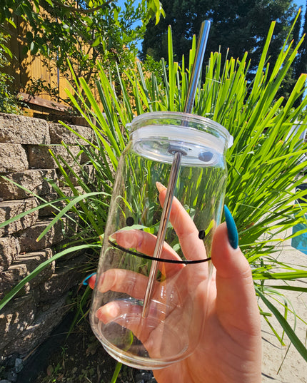 Ditto Sippy Glass Cup (16 oz)
