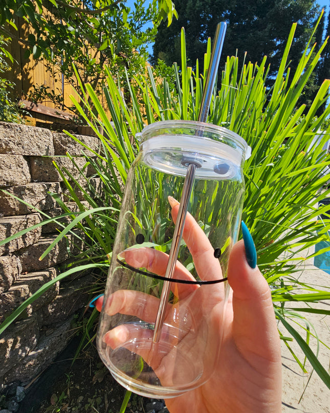 Ditto Sippy Glass Cup (16 oz)