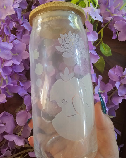 Color Changing Psyducky Glass Cup (20 oz)