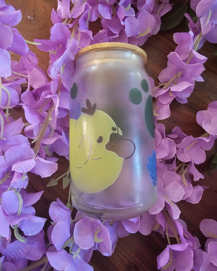 Color Changing Psyducky Glass Cup (16 oz)