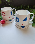 Set of 2 (2 mugs & 2 coasters)
