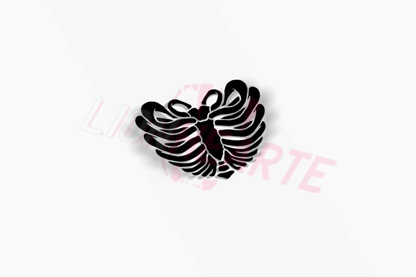 Ribcage Heart Decal