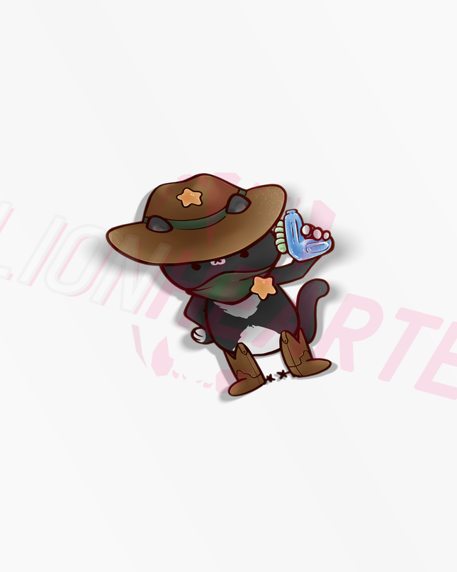 Cowboy Cat Stickers
