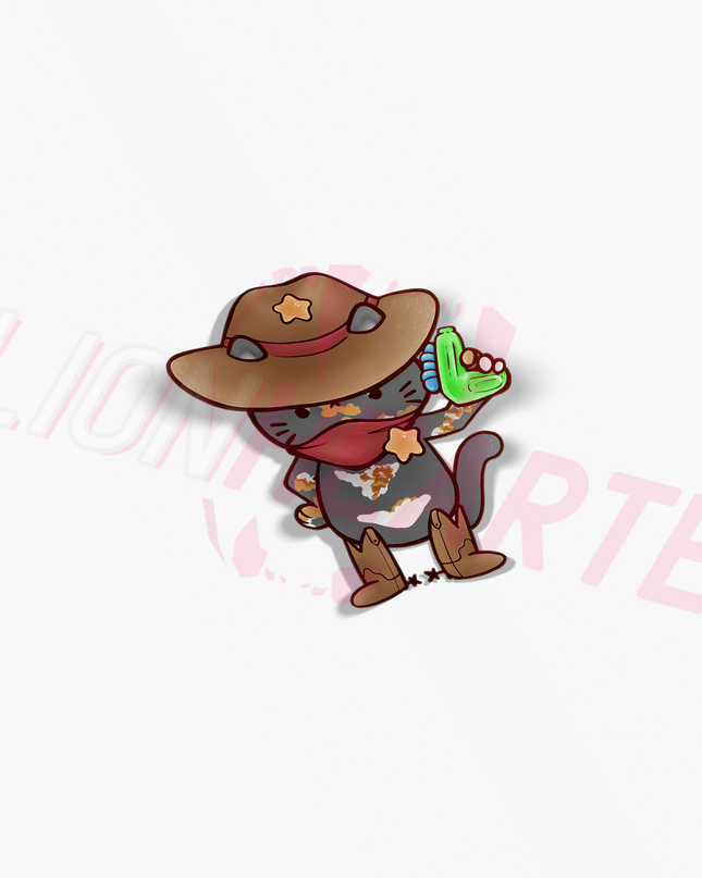Cowboy Cat Stickers