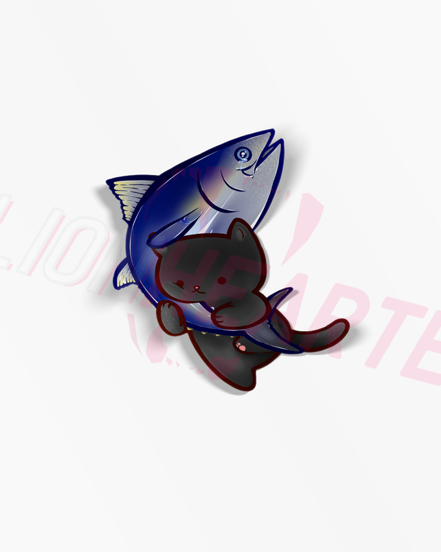 Cat Fish Thief Stickers