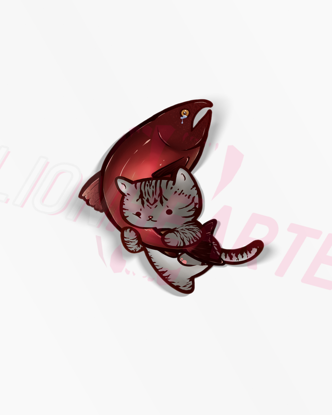 Cat Fish Thief Stickers