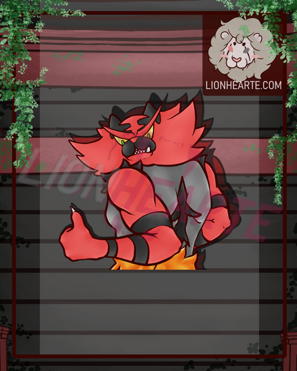 Thumbs Up Incineroar Sticker