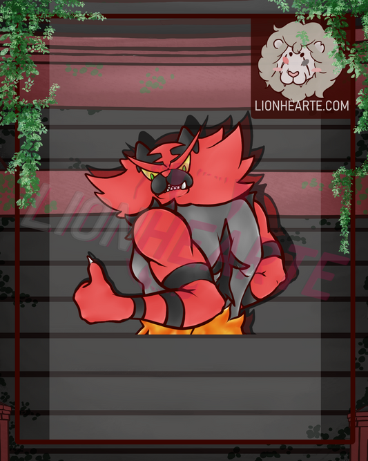 Thumbs Up Incineroar Sticker