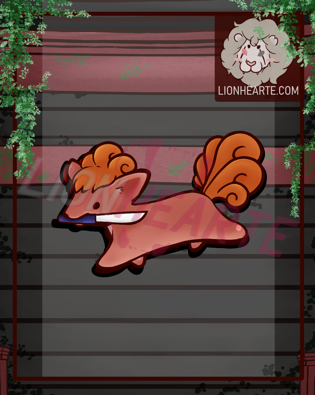 Vulpix with da knife Sticker