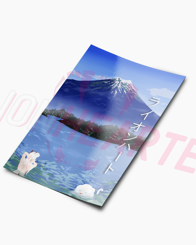 Luna Mt. Fuji Poster