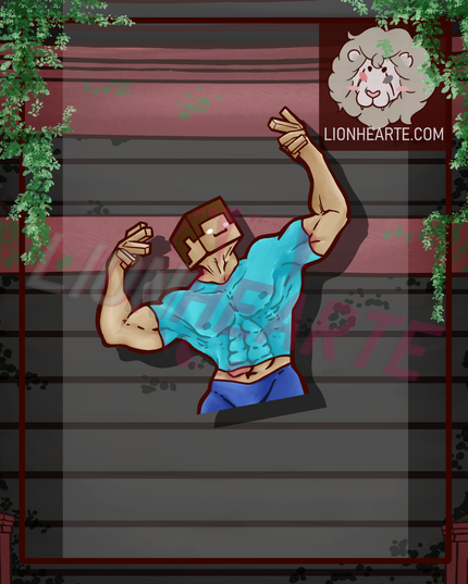 MC Herobrine Vinyl Sticker