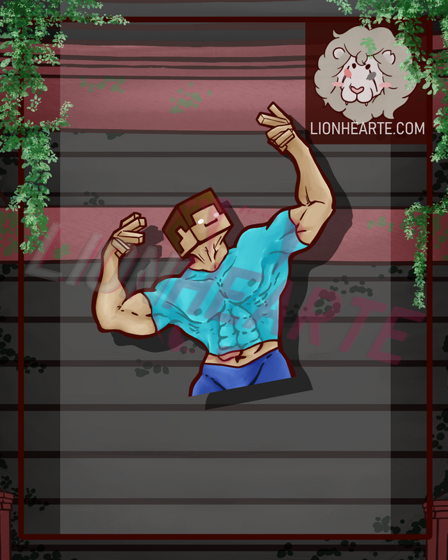 MC Herobrine Vinyl Sticker
