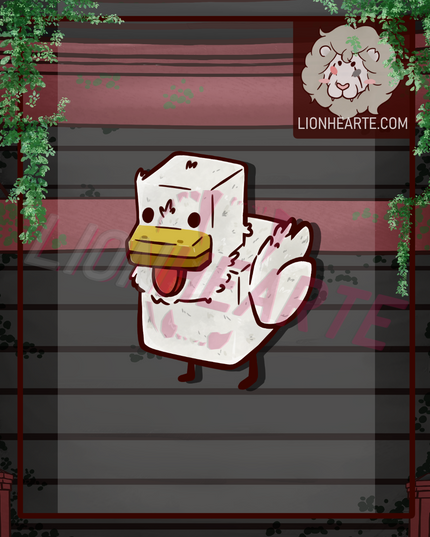 MC Chicken Vinyl Sticker