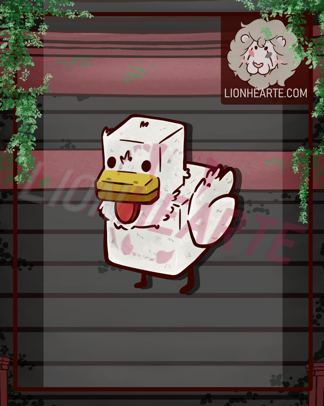 MC Chicken Vinyl Sticker