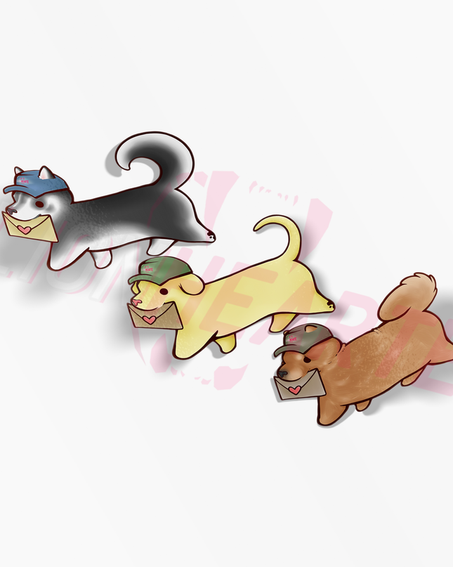 Mailman Doggo Stickers