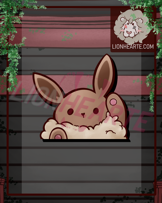 Peeking Eeveelution Vinyl Stickers