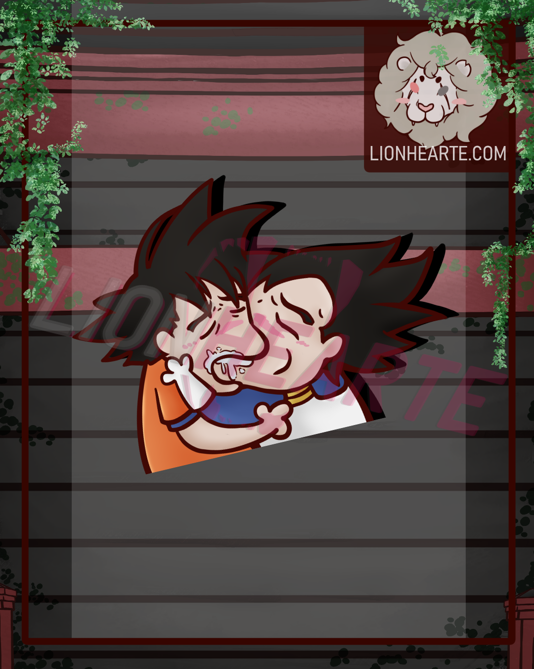 Goku X Vegeta Kissing Meme Vinyl Sticker
