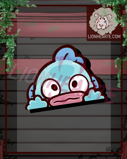 Hangyodon Vinyl Peeker Sticker