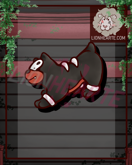 Houndour Vinyl Sticker