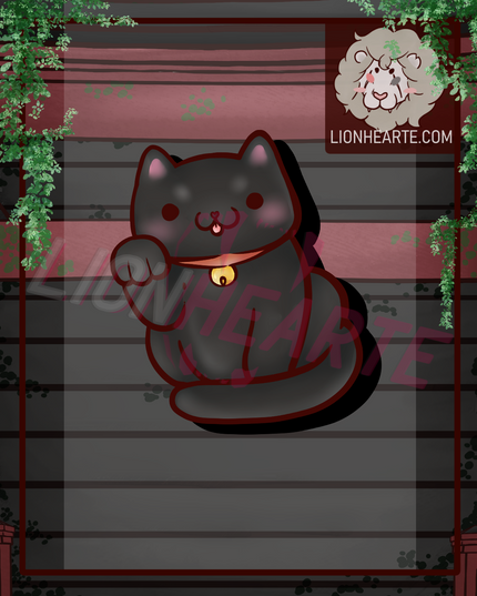 Lucky Cat Vinyl Stickers