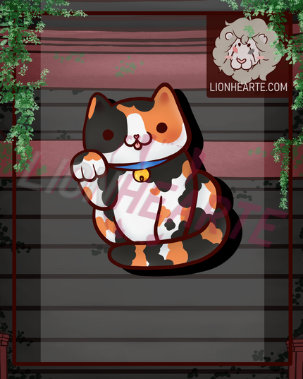 Lucky Cat Vinyl Stickers