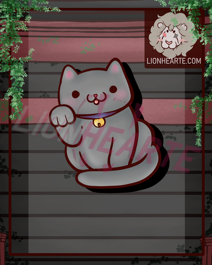 Lucky Cat Vinyl Stickers