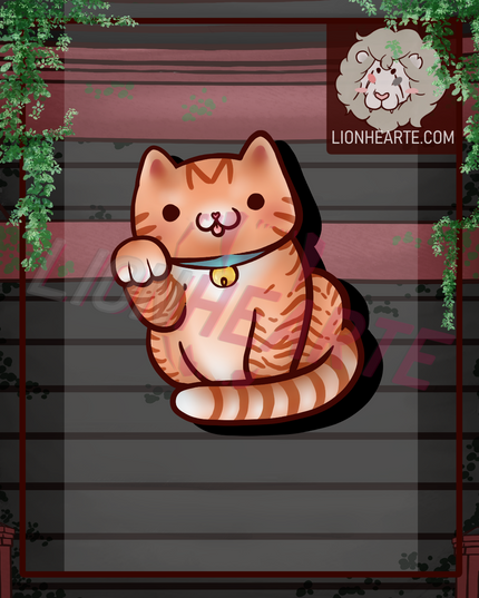 Lucky Cat Vinyl Stickers