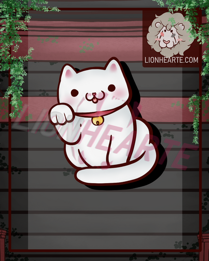 Lucky Cat Vinyl Stickers