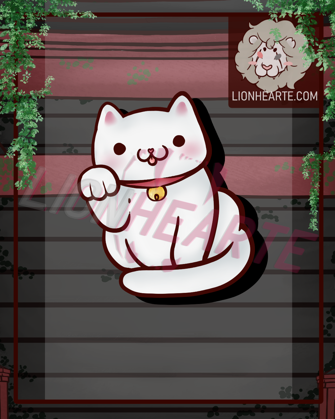 Lucky Cat Vinyl Stickers