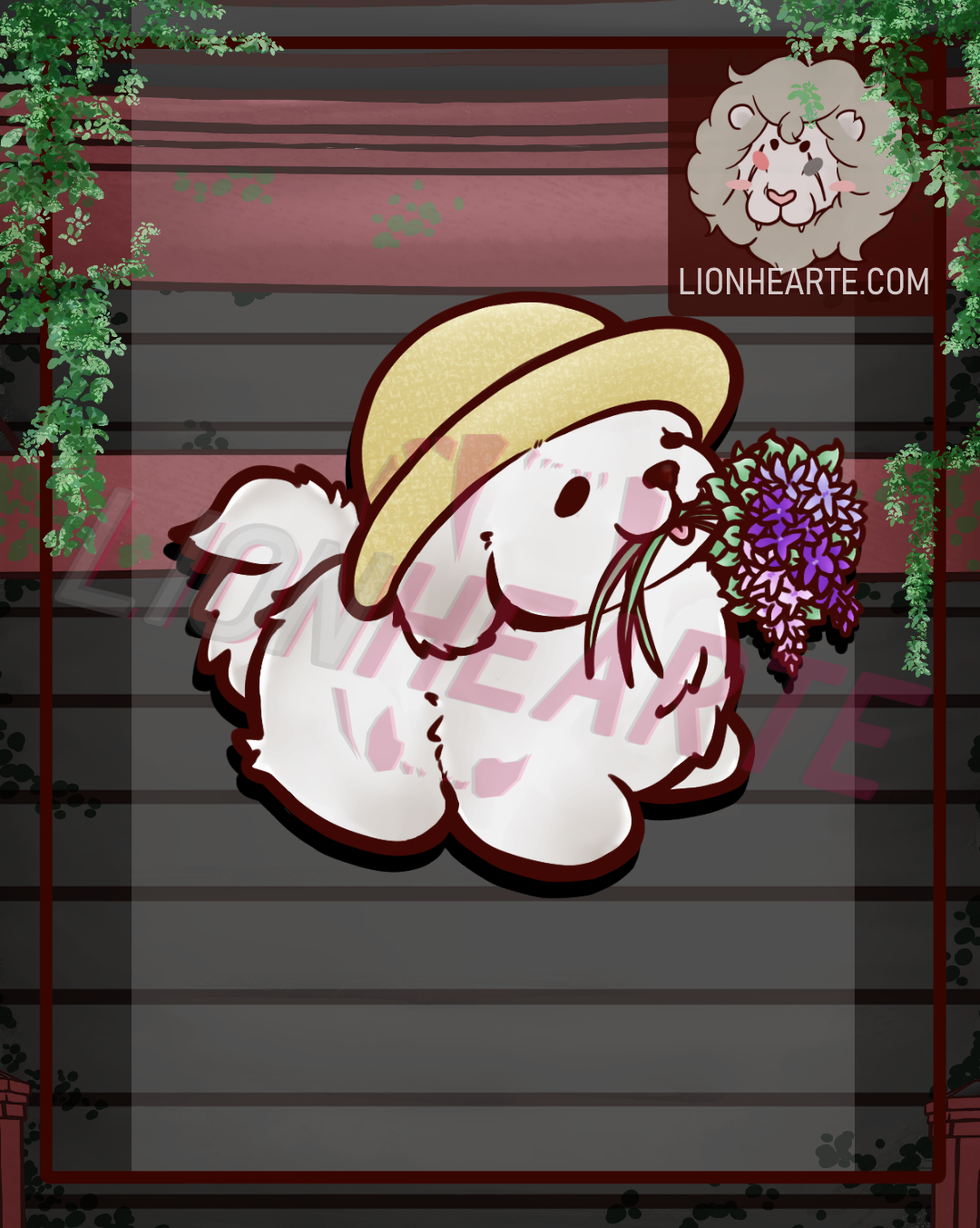 May Flowers Doggo Vinyl Stickers