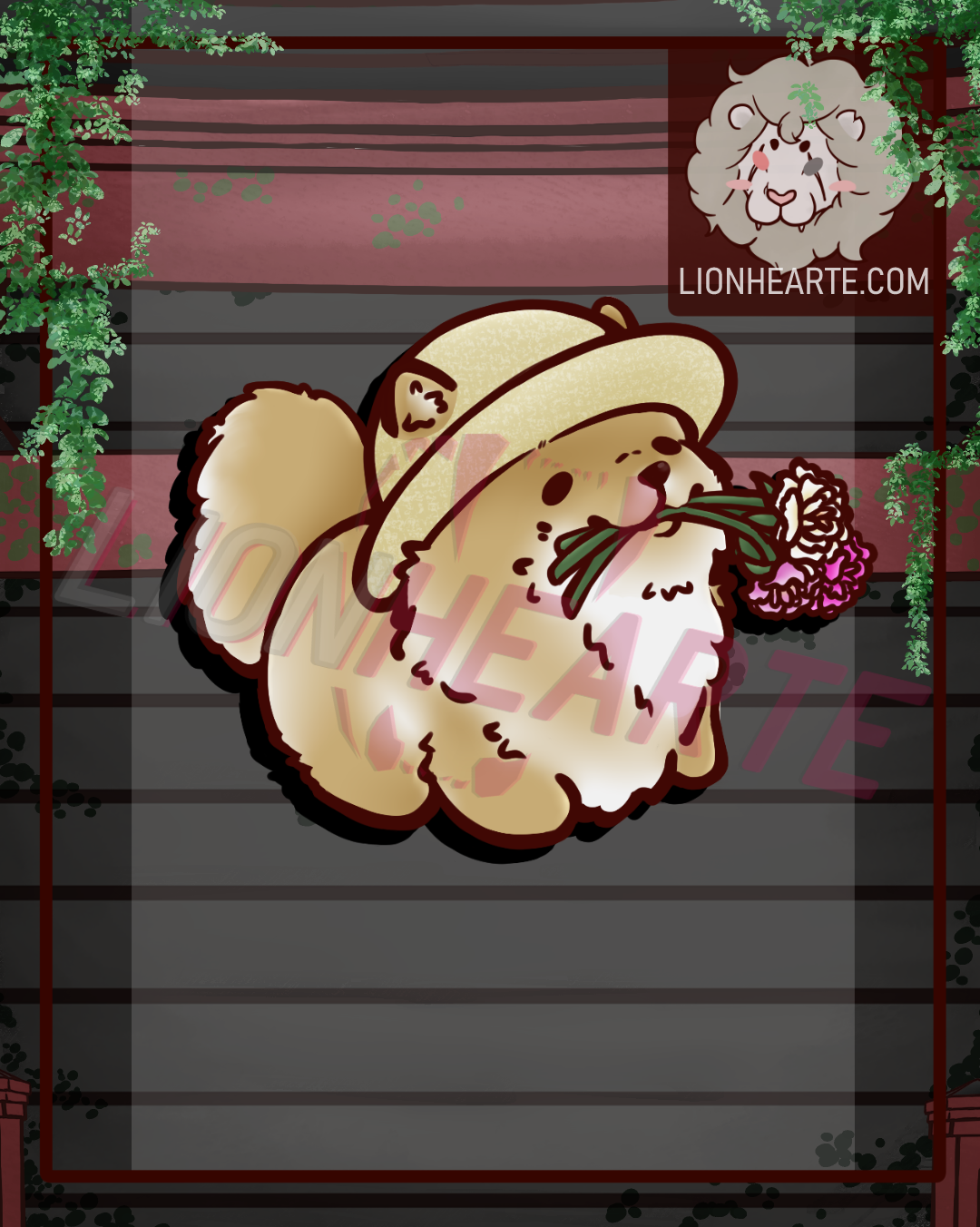 May Flowers Doggo Vinyl Stickers