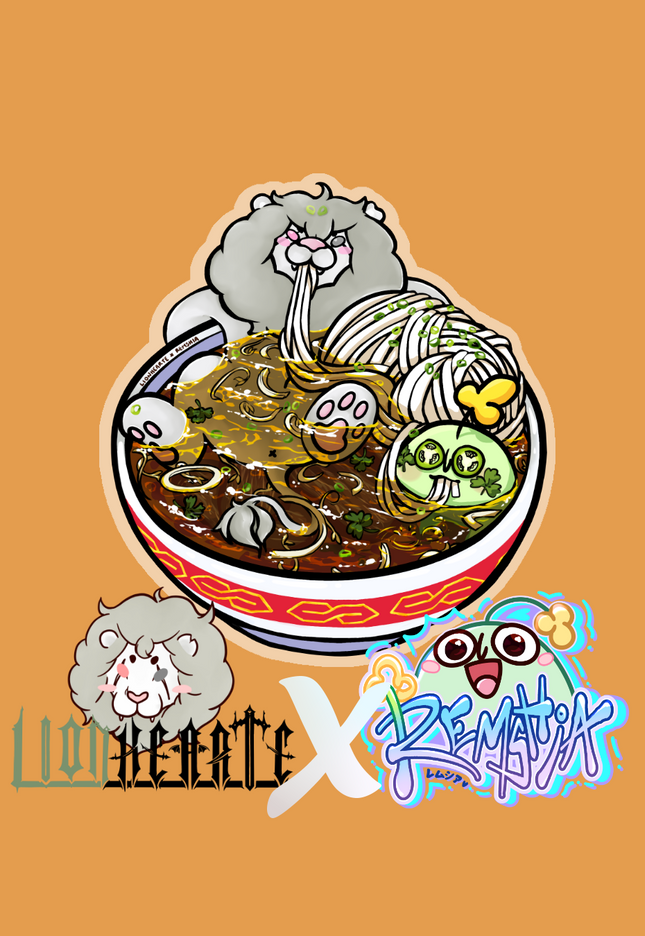 Leo & Pipi Pho Bowl Vinyl Sticker
