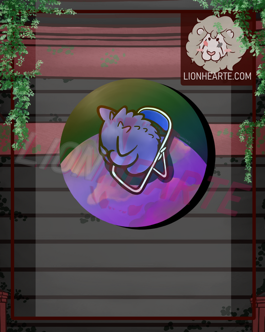 Holographic Shinji Gengar Vinyl Sticker