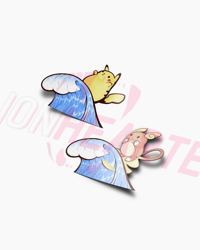 Surfing Pokemon Stickers