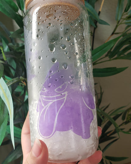 Color Changing Ghastly, Haunter, Gengar Glass Cup (20 oz)