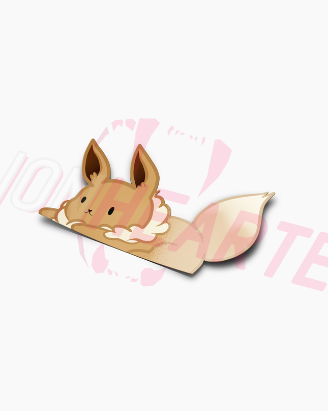 Squatting Eevee Peeker Sticker